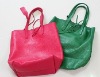 simple design leather handbags shopping bag