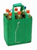 simple designed pp non woven wine carrying bags