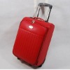 single wheels travel suitcase PU design