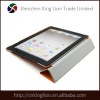 sleeping function imitation leather cover for ipad2 plastic body