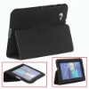 slim leather case with stand for samsung galaxy tab p6200