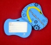 slipper shape gifts 3D soft pvc luggage tag