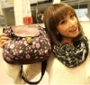 small calico style shoulder tote bag for lady