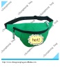 small green fashion zipper waist bag