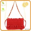 small ladies ruffle design shoulder bag