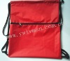 small polyester drawstring bag with zipper