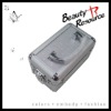 small size two layer aluminum cosmetic box gray color