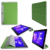 smart Cover Design Leather Case Cover For Samsung Galaxy Tab 10.1 P7510(Green Color)