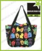 smile face canvas shopping bag