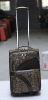 snake PU leather excellent quality inside trolley travel bag