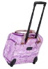 snake pattern polyester material travel trolley bag