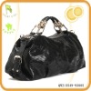 snake skin grain leather shoulder bag for ladies