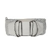 snake-skin leather clutch