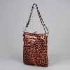 snakeskin pattern fashion hand bags