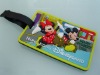 soft PVC luggage tag/cartoon cute pvc Luggage tag