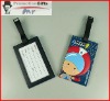 soft PVC travel cartoon luggage tag/handbag tag