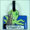 soft plastic Luggage Tag with 3D cartoon shape