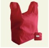solid red large Foldable polyester Pouch Bag