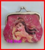 souvenir metal clip printed pvc coin purse