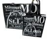 souvenir vinyl shopping bag