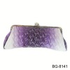 special design and attractive  purple PU clutch bag