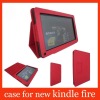 stand&folio PU leather case for kindle fire