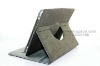 stand leather case for ipad 2,360 degree rotate case for ipad 2