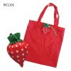 strawberry shape folding shopping bag