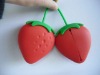 strawberry  silicone key case