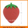 strawberry silicone key case & bag