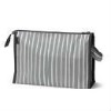 stripe cosmetic bag