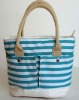 stripe cotton bag,shopping canvas bag,canvas bag,fashion canvas bag