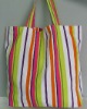 stripe cotton bag,shopping canvas bag,canvas bag,fashion canvas bag