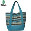 stripe printing tote bag