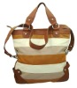 stripe tote double sided tote