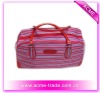 stripe travel bag