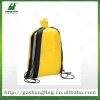 striped non woven drawstring bag with pp rope