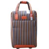 striped travel Luggage case