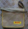 strong jute shoulder bag wtih laminated