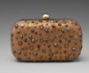 studded clutch evening bag