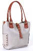 stylish adjustable bundle lock genuine leather handbag 2012