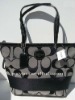 stylish black leather hand case