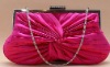 stylish braid ruffle satin evening bag077