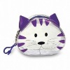 stylish cat ziper women's wallet