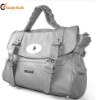 stylish lady genuine leather grab bag / handle bag