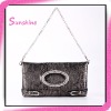 stylish snake pu leather shoulder bag for ladies