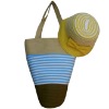 summer beach bag with girl straw hat YH0180W