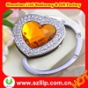 supply crystal metal heart shape foldable promotional bag hanger