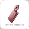 supply leather pvc luggage tag & baggage holder