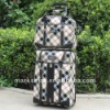 tartan check  carry on luggage bag